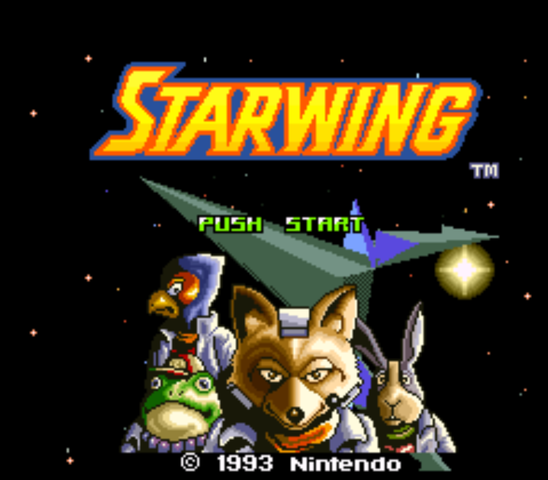 Starwing Title screen